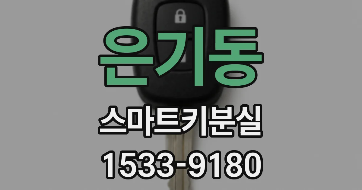 은기동 스마트키분실