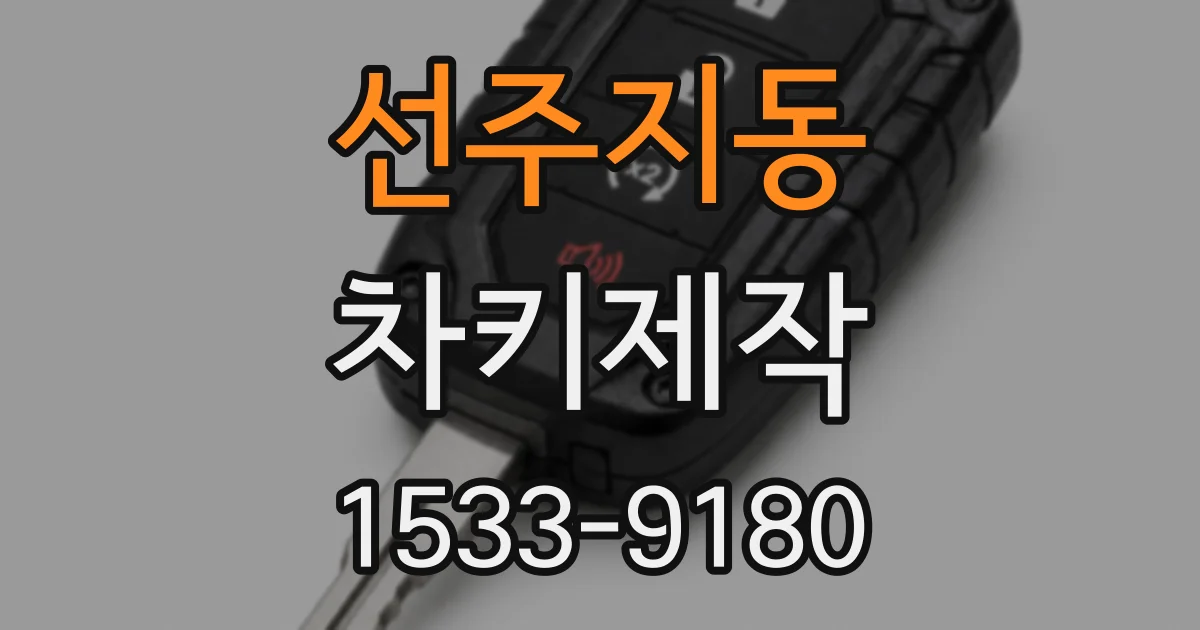 선주지동 차키제작