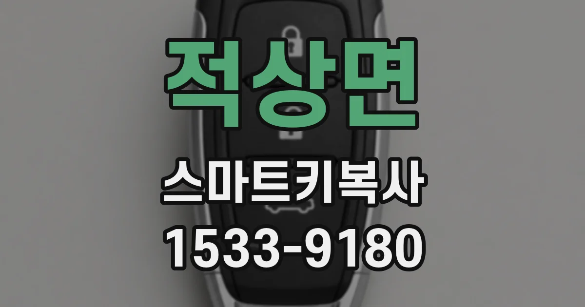 적상면 스마트키복사