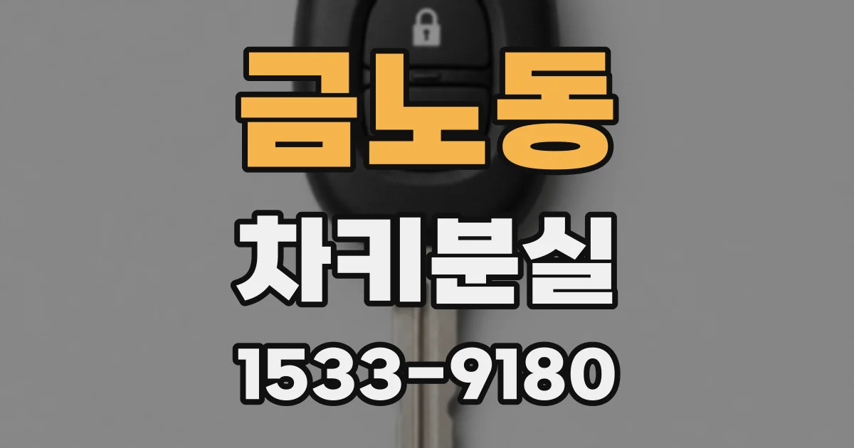 금노동 차키분실