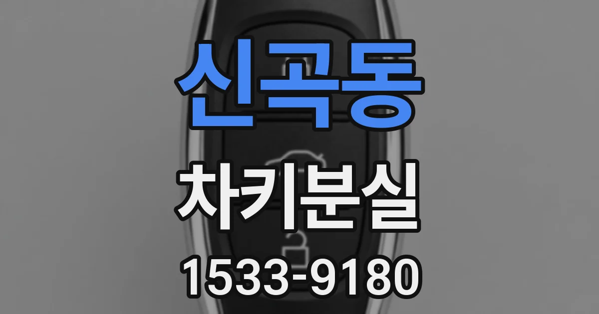 신곡동 차키분실