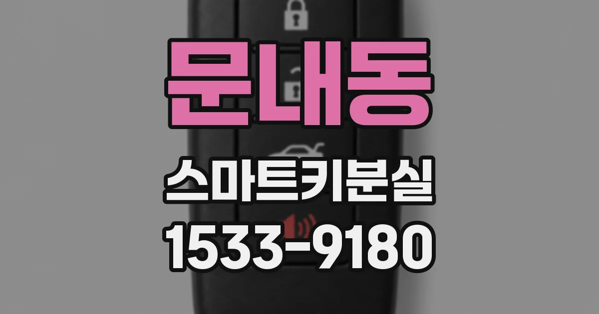문내동 스마트키분실