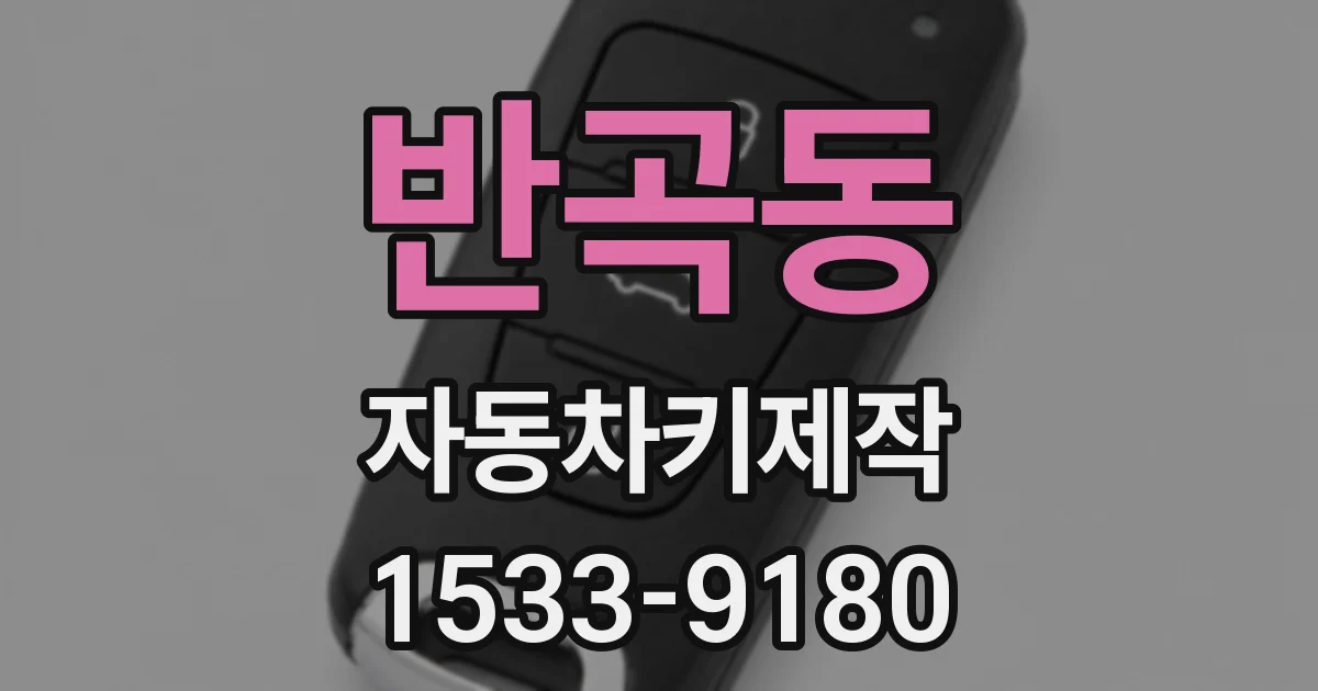 반곡동 자동차키제작