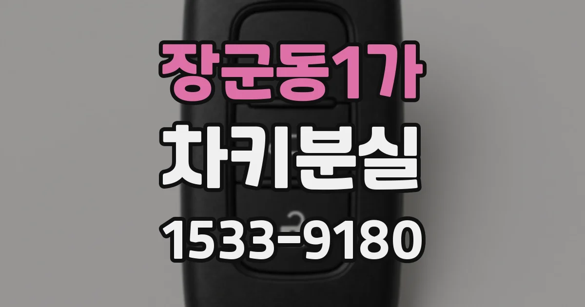 장군동1가 차키분실