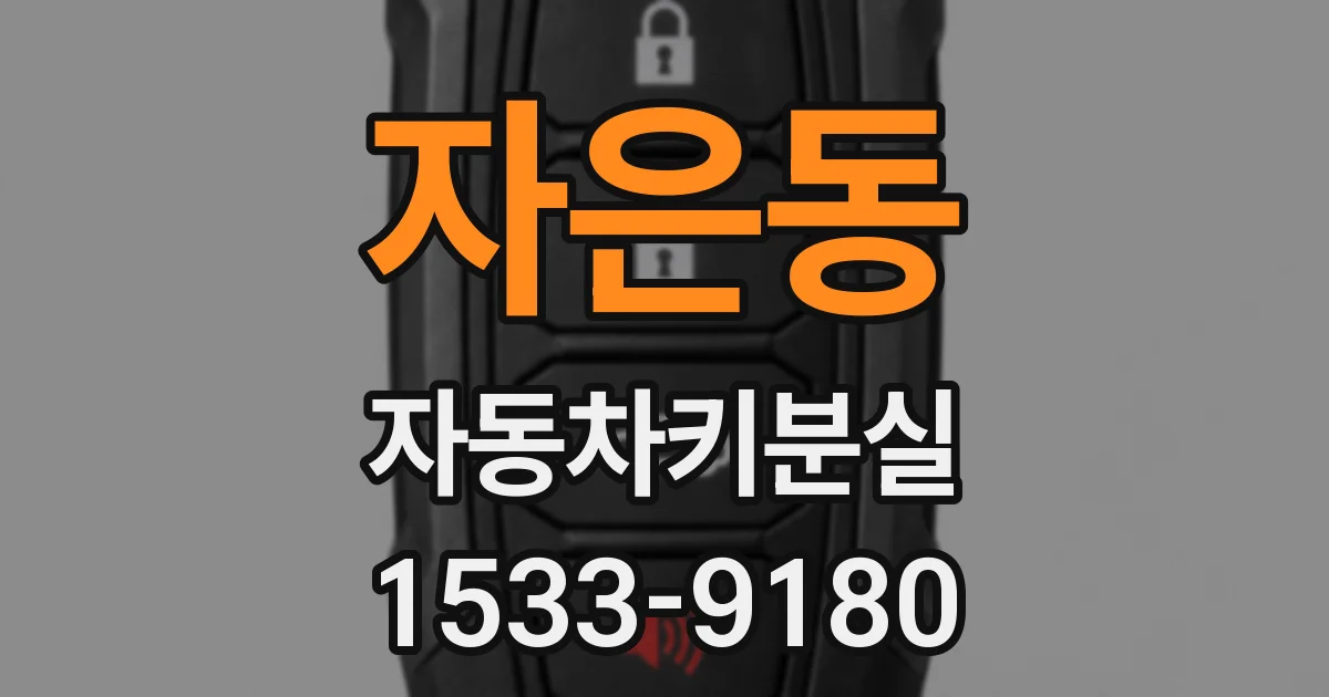 자은동 자동차키분실