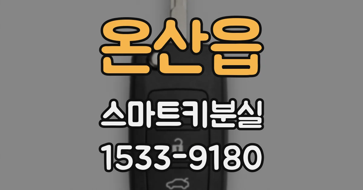 온산읍 스마트키분실