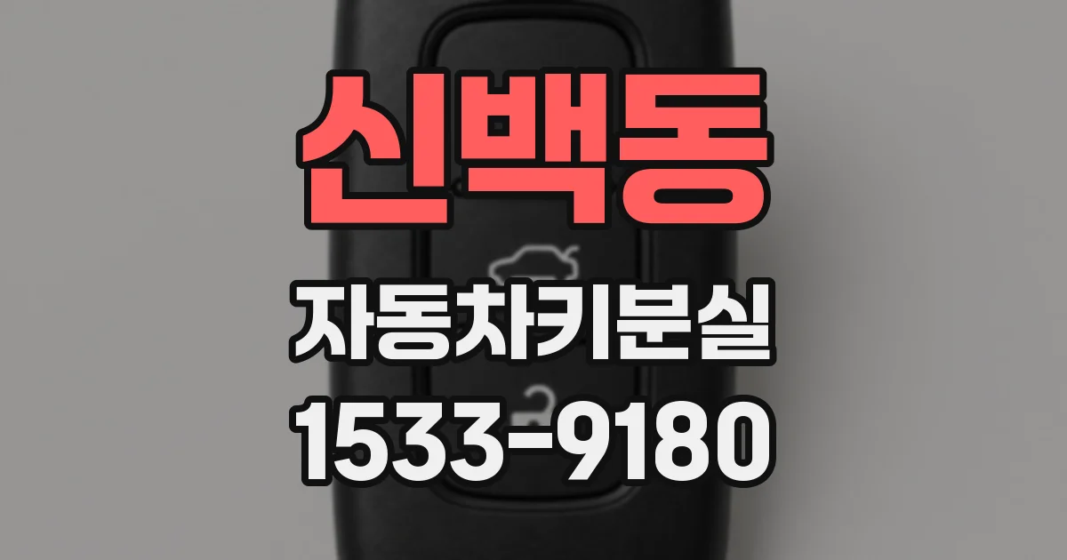 신백동 자동차키분실