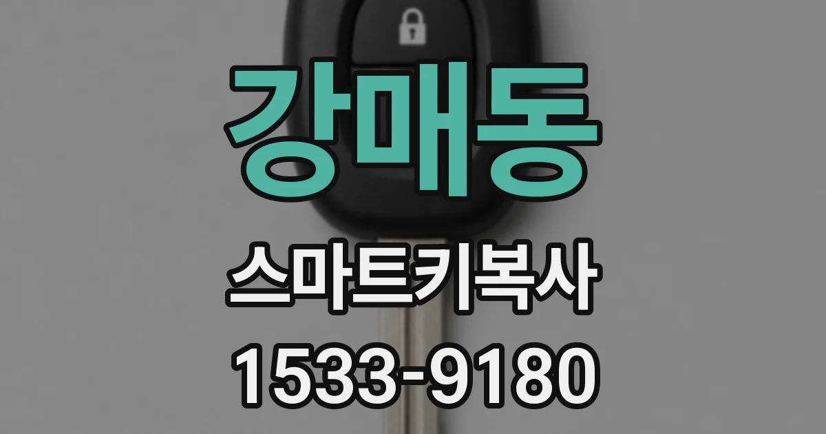 강매동 스마트키복사