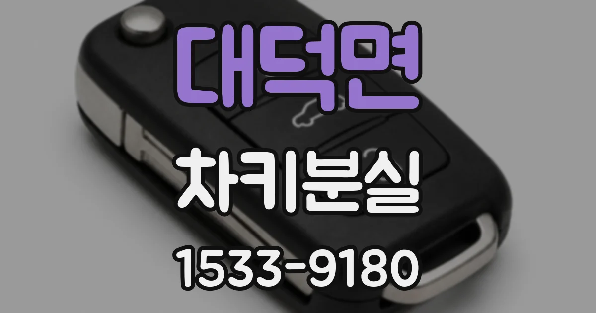 대덕면 차키분실