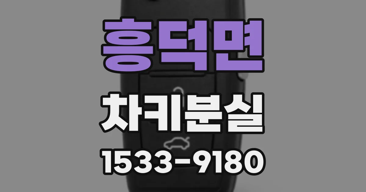 흥덕면 차키분실