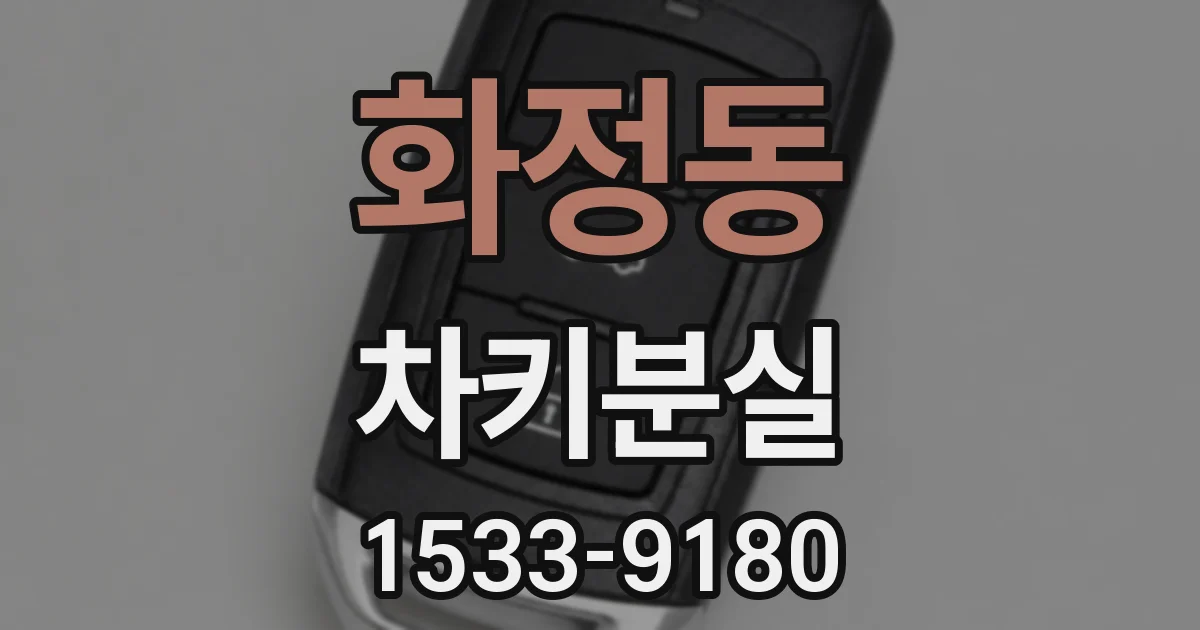 화정동 차키분실