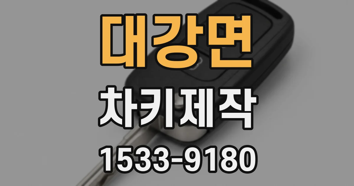 대강면 차키제작