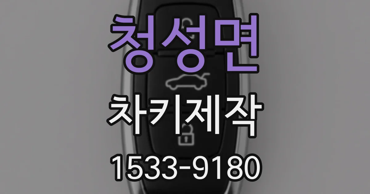 청성면 차키제작