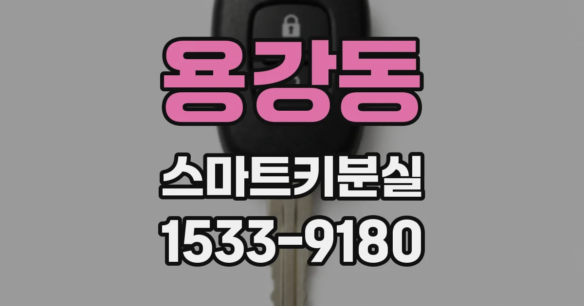 용강동 스마트키분실