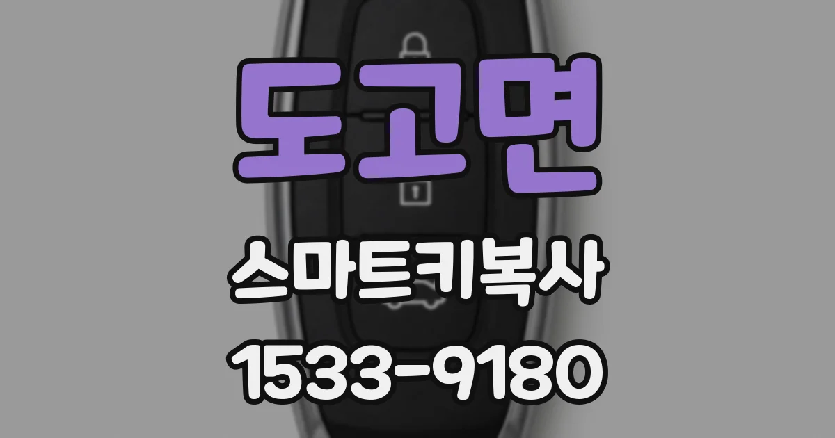 도고면 스마트키복사