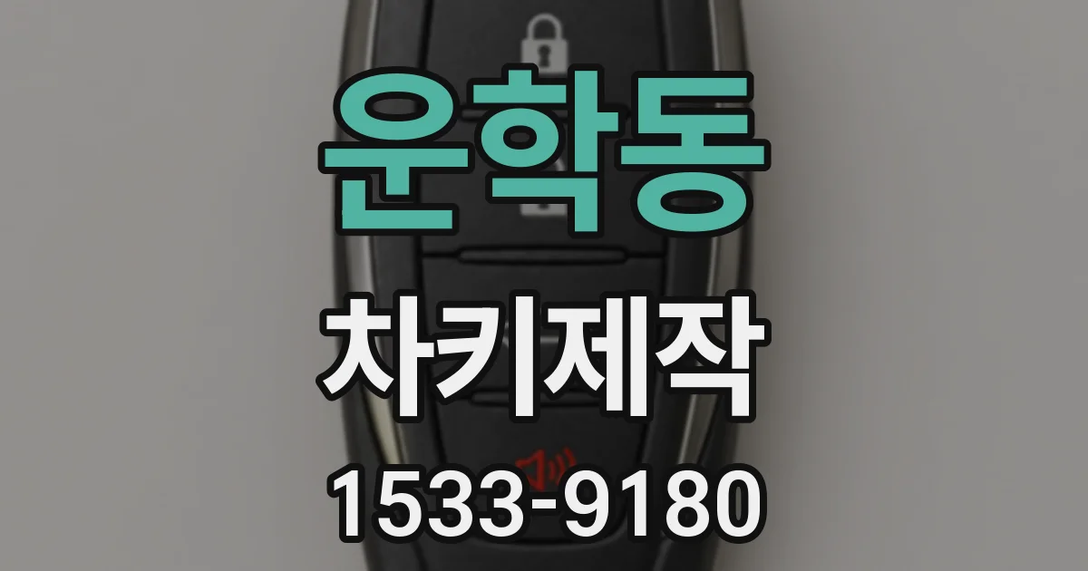 운학동 차키제작