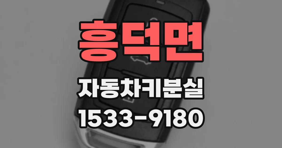 흥덕면 자동차키분실