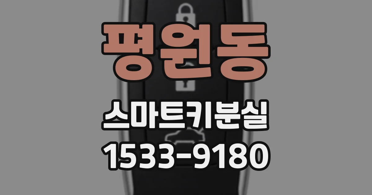 평원동 스마트키분실