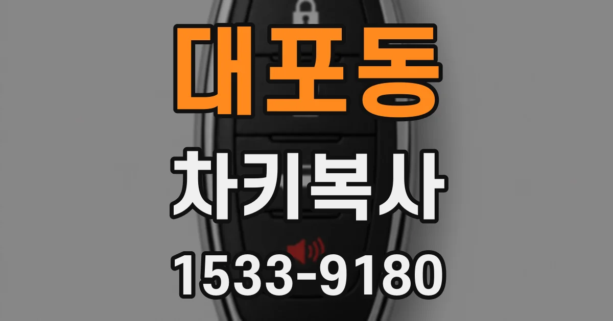 대포동 차키복사