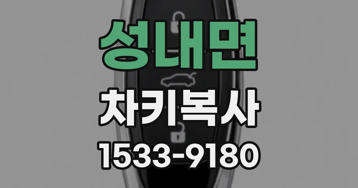 성내면 차키복사
