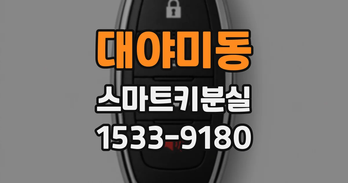 대야미동 스마트키분실
