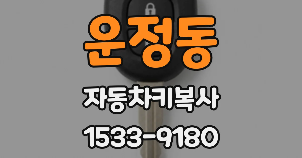 운정동 자동차키복사