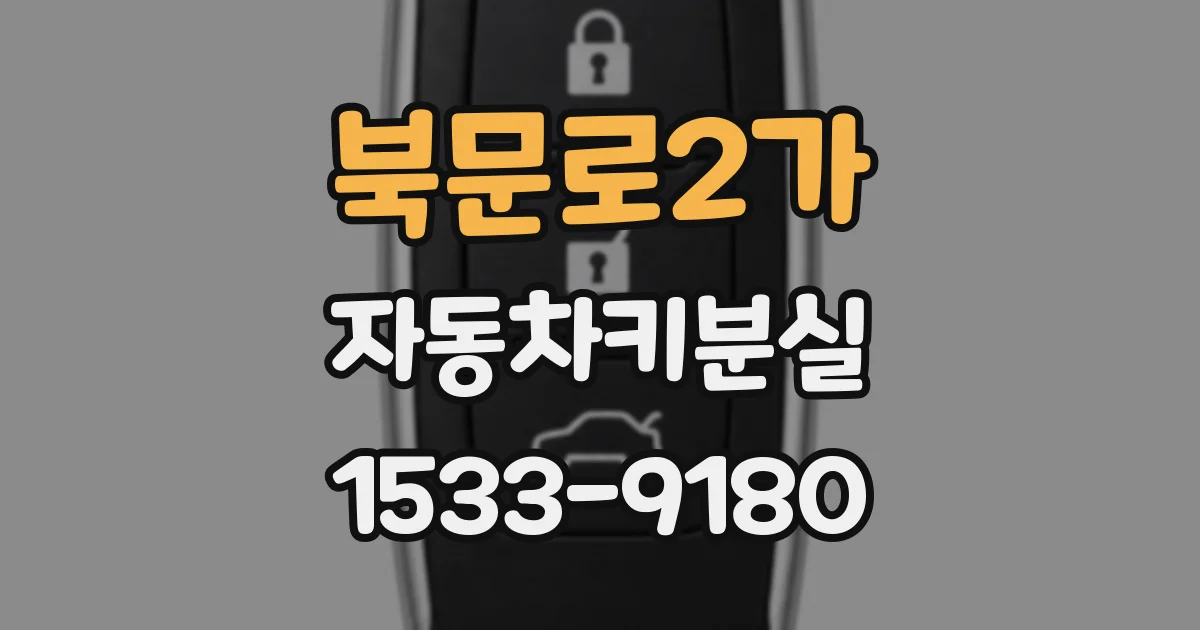 북문로2가 자동차키분실