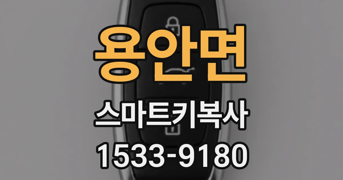 용안면 스마트키복사