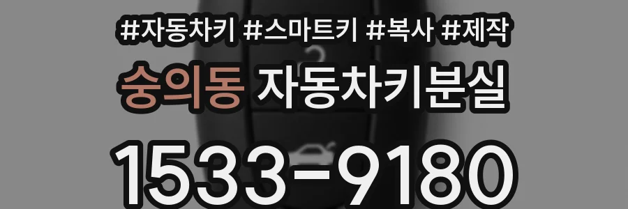 숭의동 자동차키분실