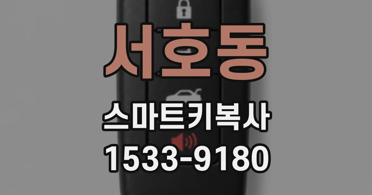 서호동 스마트키복사