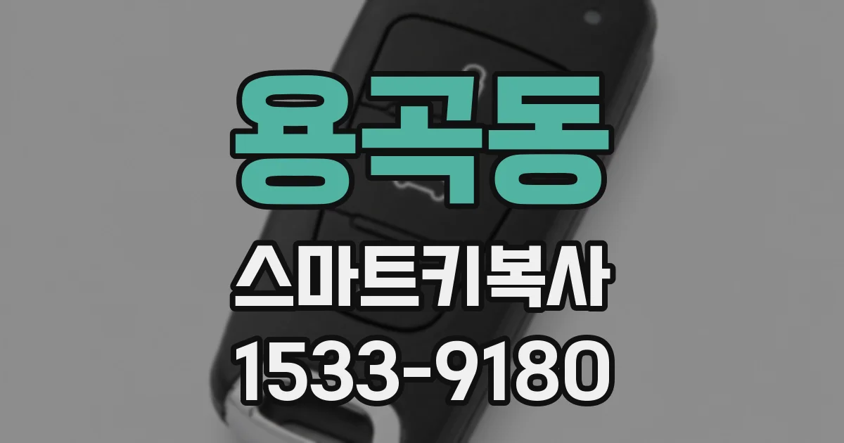 용곡동 스마트키복사