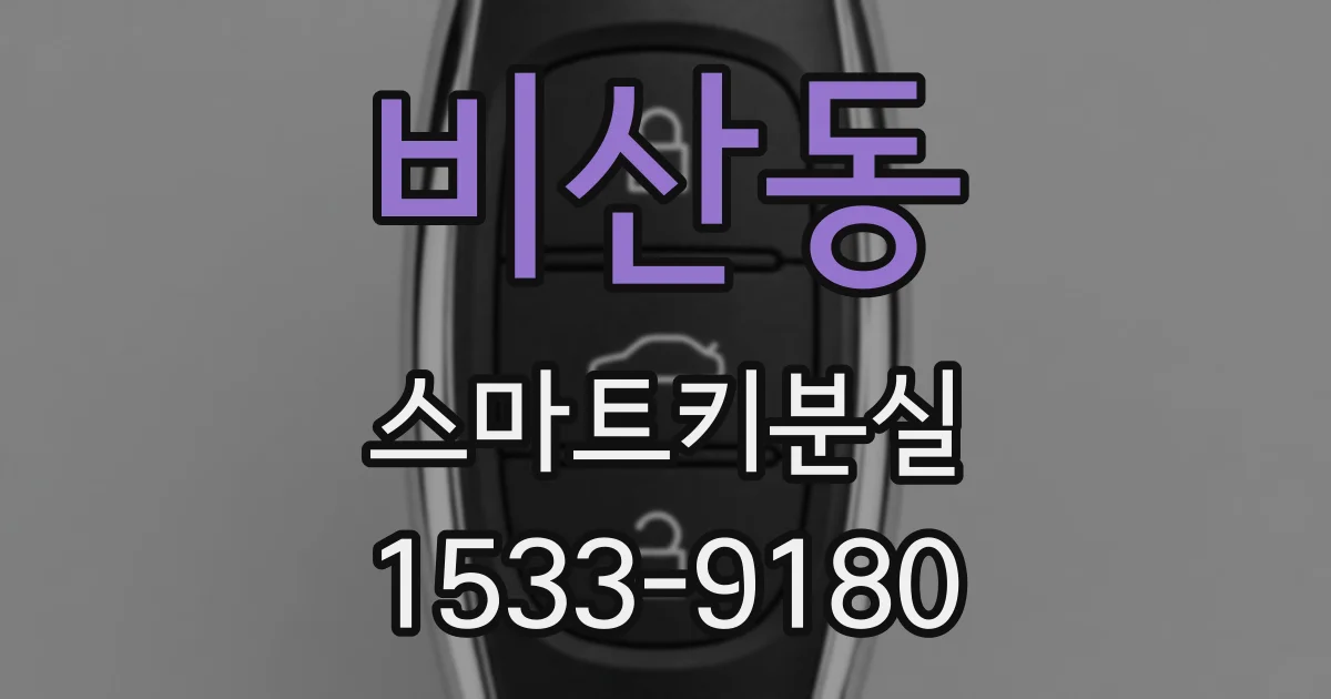 비산동 스마트키분실