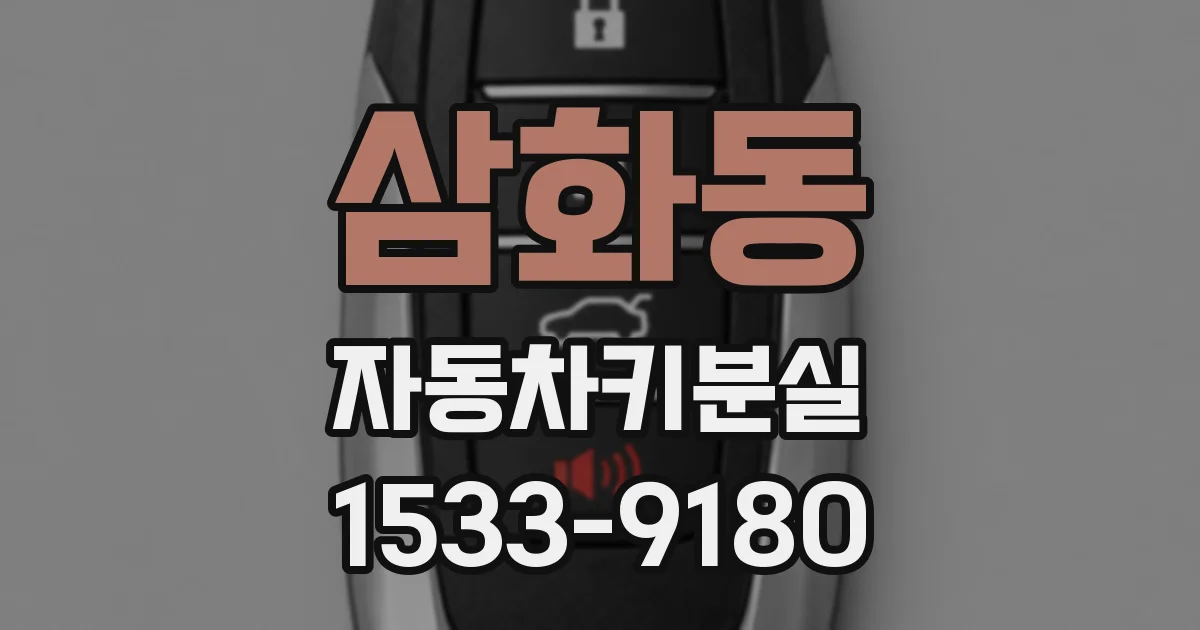 삼화동 자동차키분실