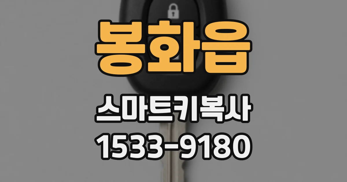 봉화읍 스마트키복사