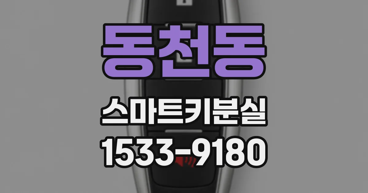 동천동 스마트키분실