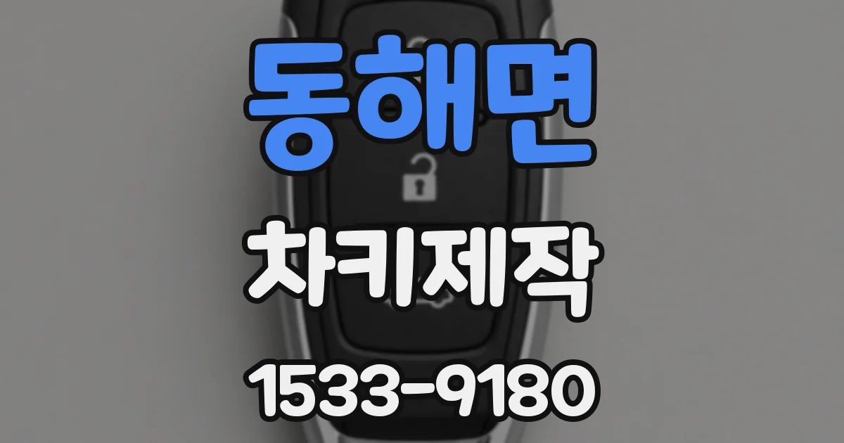 동해면 차키제작
