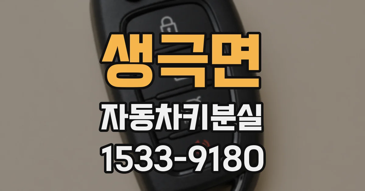 생극면 자동차키분실