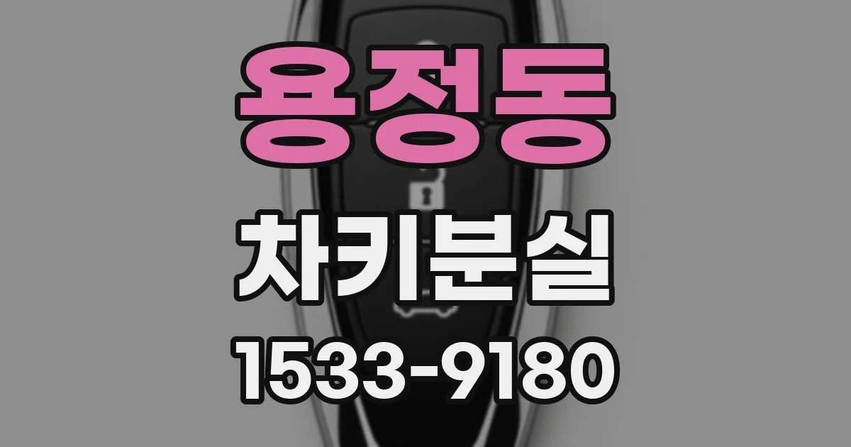 용정동 차키분실