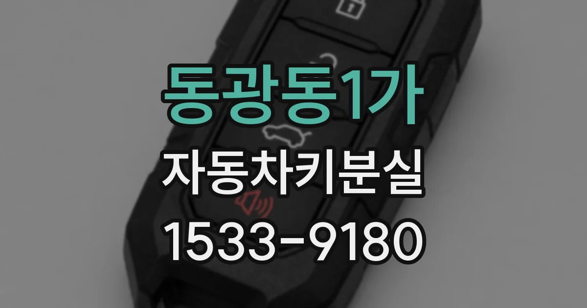 동광동1가 자동차키분실