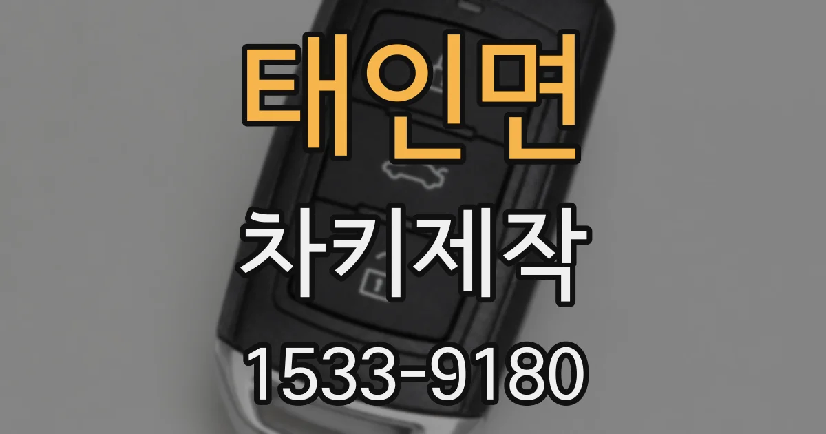 태인면 차키제작