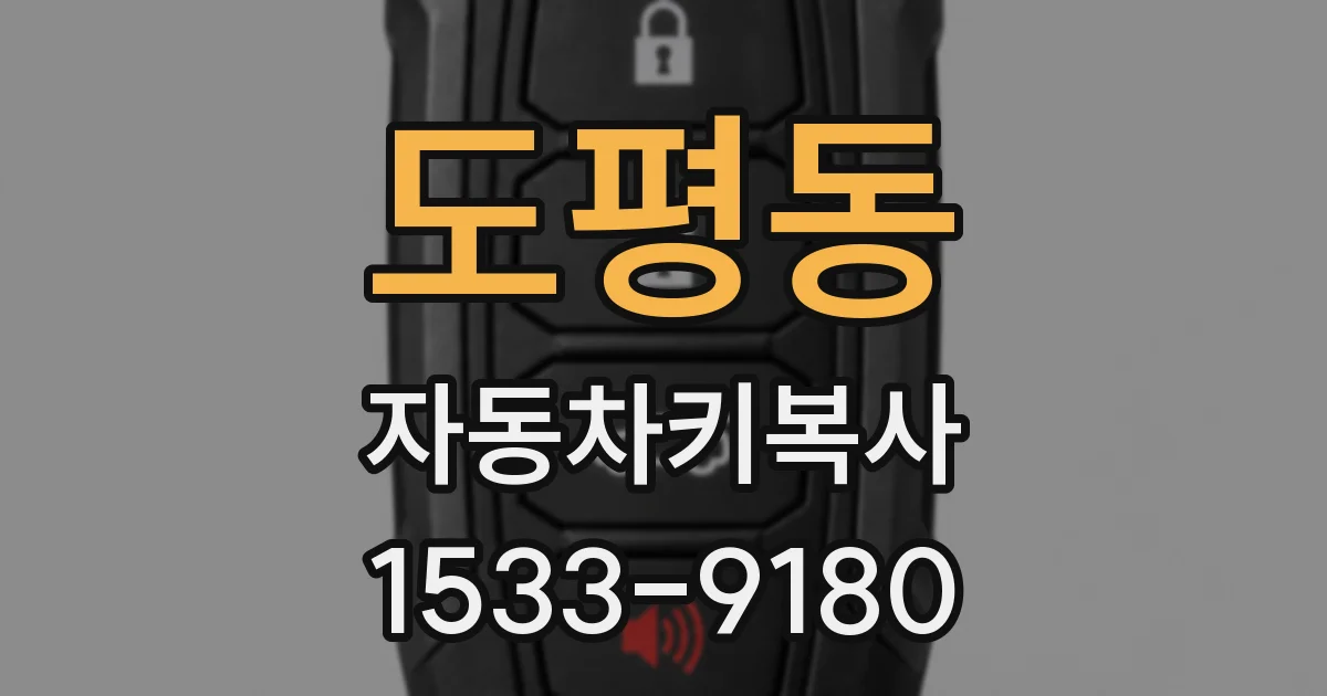 도평동 자동차키복사