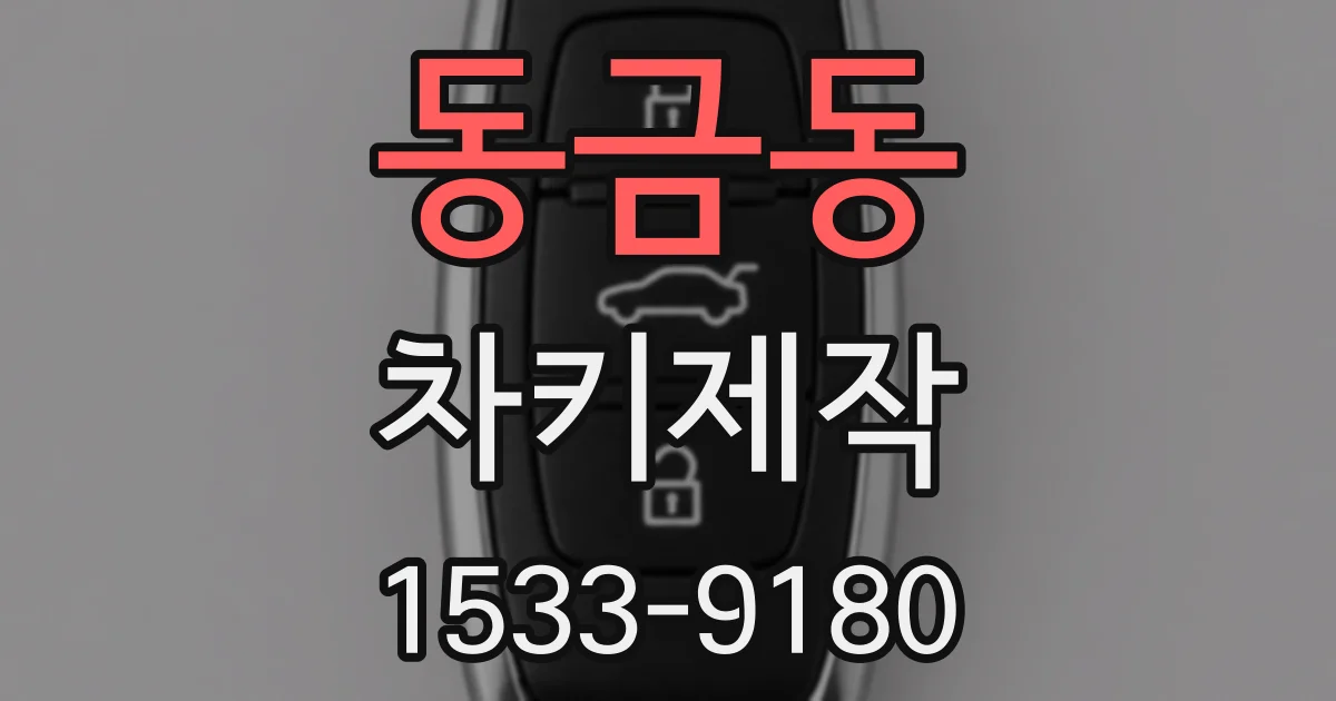 동금동 차키제작