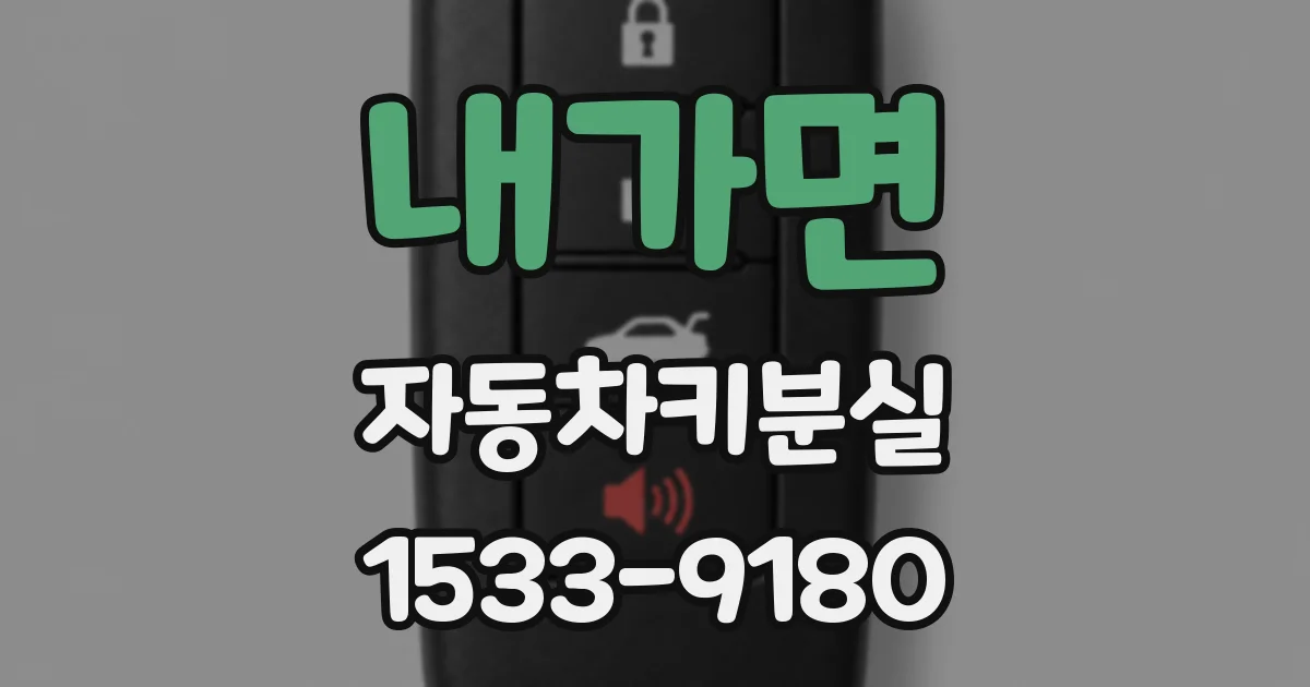 내가면 자동차키분실