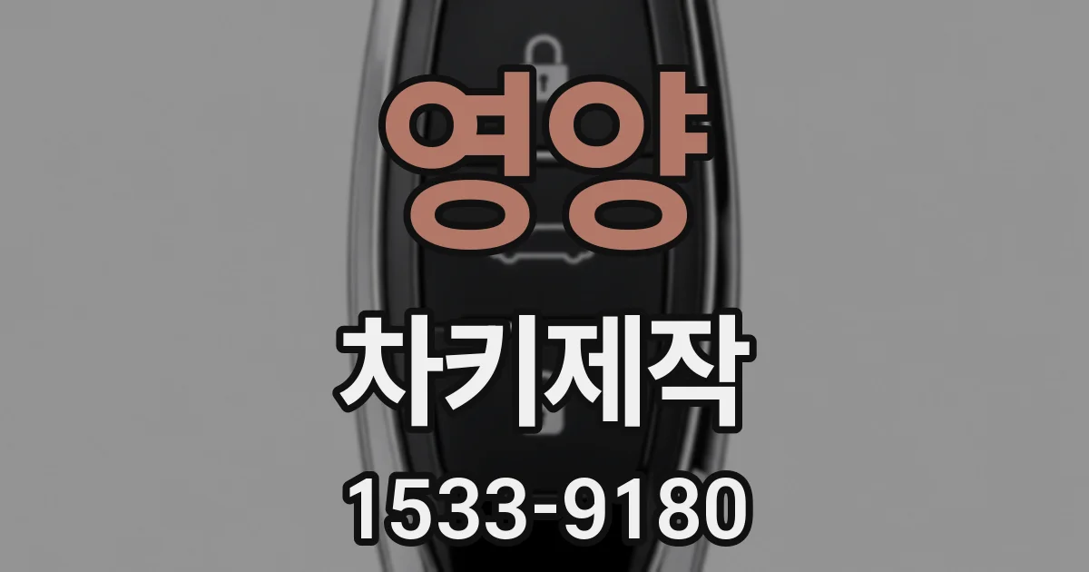 영양 차키제작