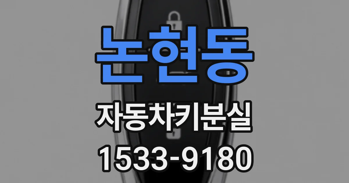 논현동 자동차키분실