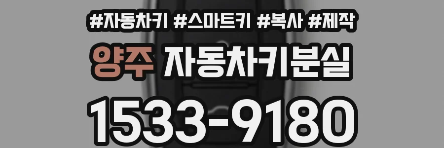 양주 자동차키분실
