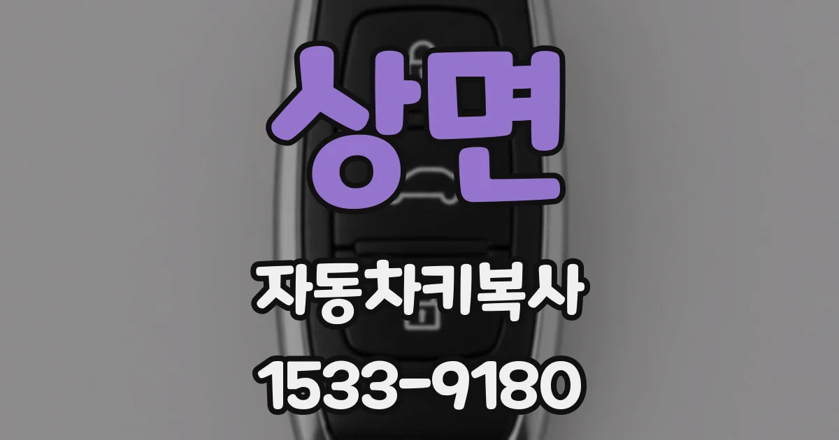 상면 자동차키복사