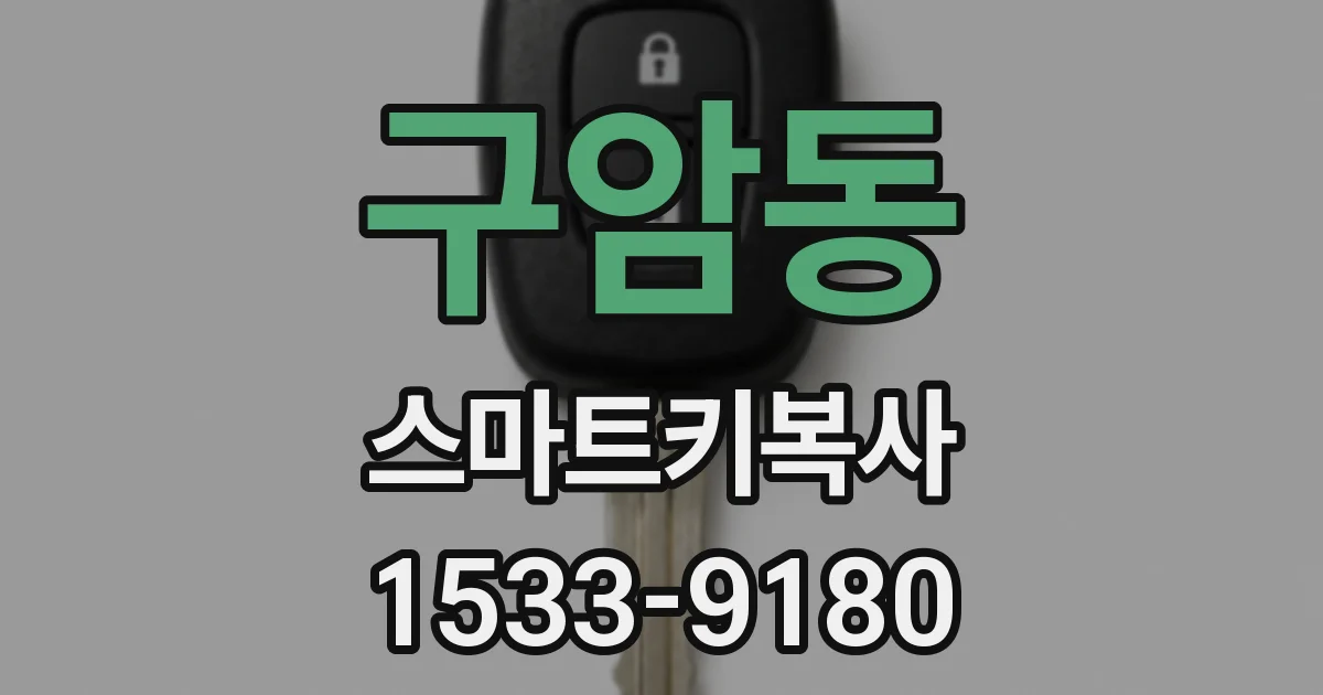 구암동 스마트키복사