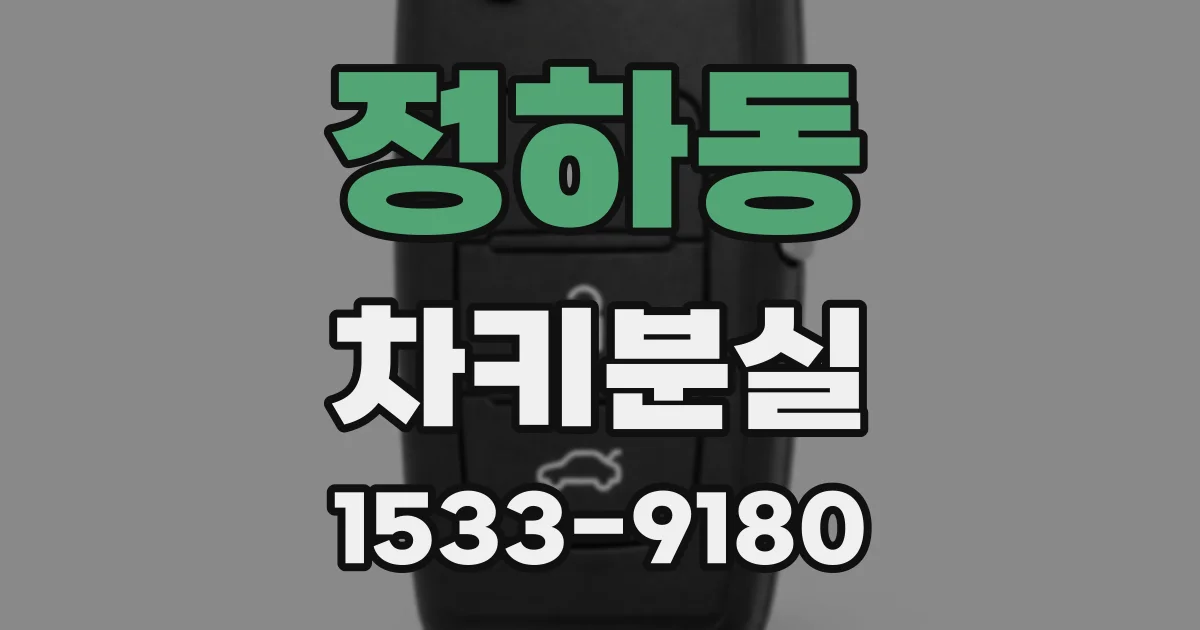 정하동 차키분실