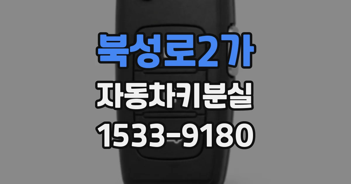 북성로2가 자동차키분실